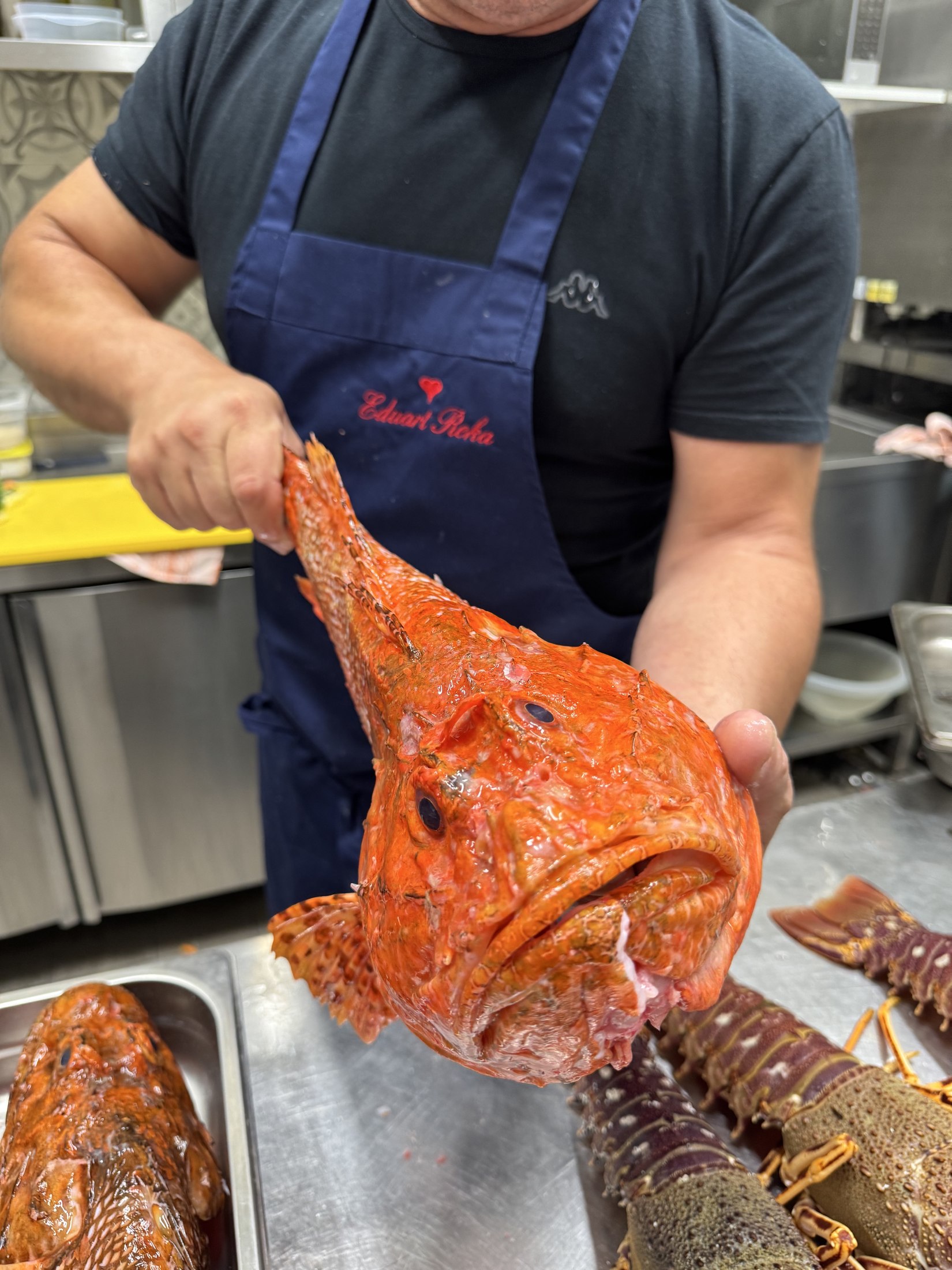 Il pescato selezionato nella cucina del Seaside